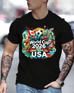 100% cotton WorldCup2026World Cup Shirts - 2026 World Cup Soccer Shirts - USA World Cup Shirt - Hoodie - Youth and Adult Shirts USA Canada Mexico 2026 World Cup