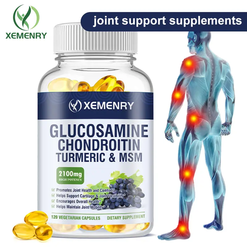 Xemenry - Joint Support Supplement - Glucosamine Chondroitin MSM Turmeric Frankincense - Triple Ingredient - Value Size