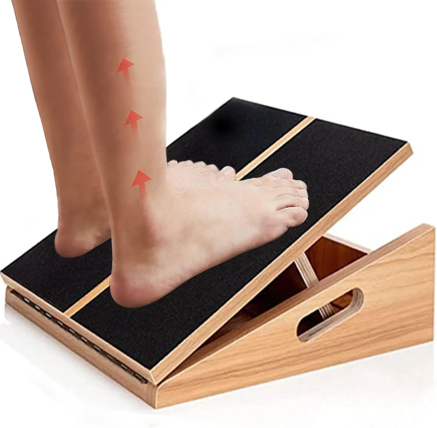 Slant Board for  Stretching Squats  Stretcher Incline Stretch Adjustable Wooden Wedge Footrest Professional for  Ankle Heel