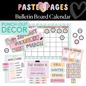 Pastel Bulletin Board Calendar | Pastel Pages