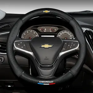 Chevrolet Car Steering Wheel Cover, Fits Aveo Bolt Onix Cruze Spark Cavalier Colorado Laceti Trailblazer Silverado Tahoe Traverse