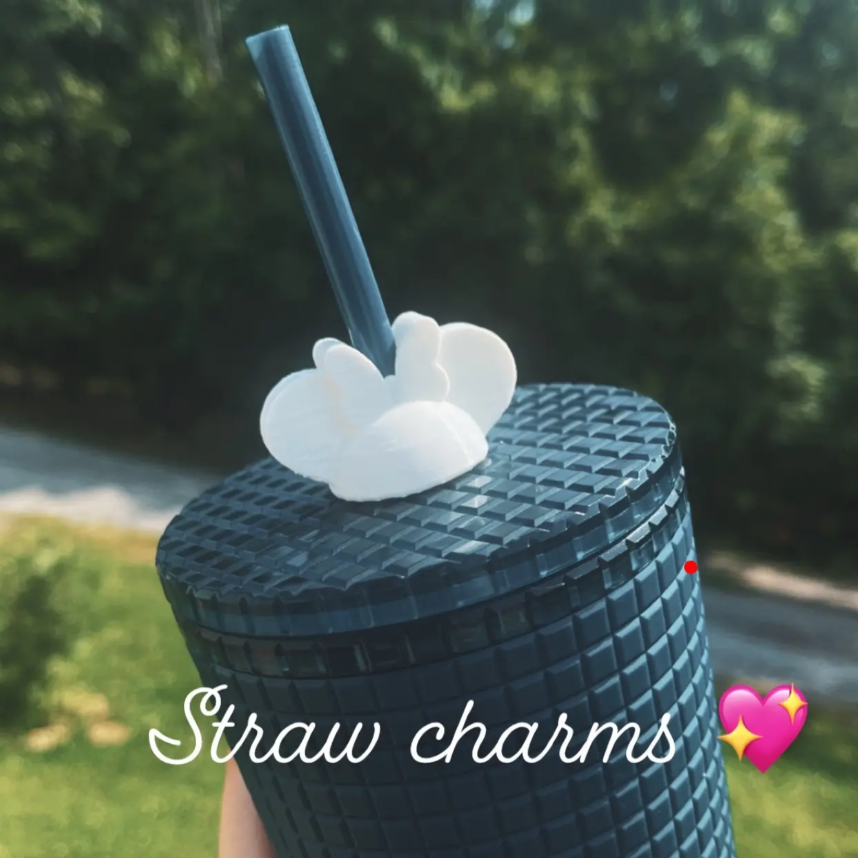 Minnie straw charm
