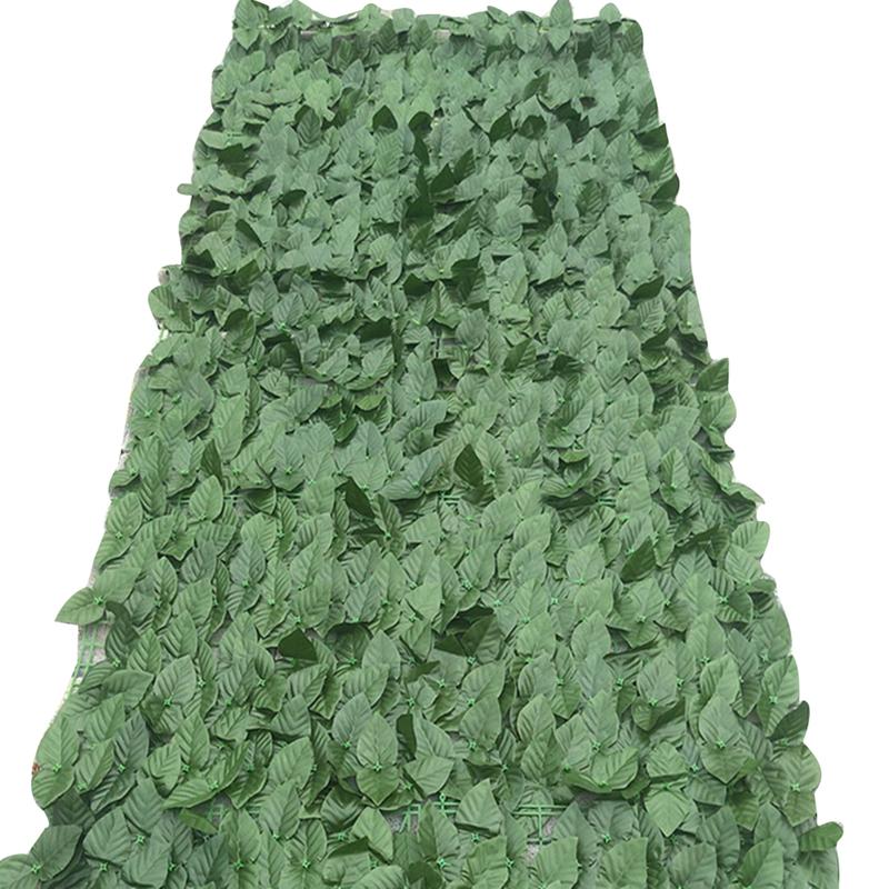 Artificial Green Leaf Durable, Non-Fade, Artificial Fence Leaf UV Protection Minimalist Eco-friendly Backyard Outdoor Simulation Fence Grass Party Decor