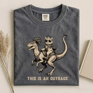 Comfort Colors Princess Donut and Mongo Shirt, Dungeon Crawler Carl Tee Fantasy Book Reader Geeky Cat Lover Tshirt Donu Mongo Bookish Merch