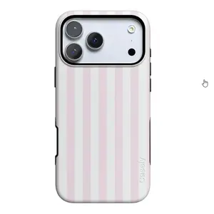 Casely Pink Stripe iPhone Case MagSafe for iPhone 11–17 Pro Max Cover