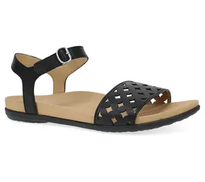 Dansko Jodie Black Calf Leather Sandal