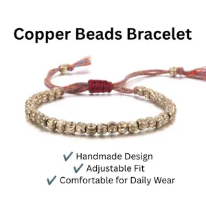 Copper Beads Tibetan Bracelet Adjustable Bangle Jewelry