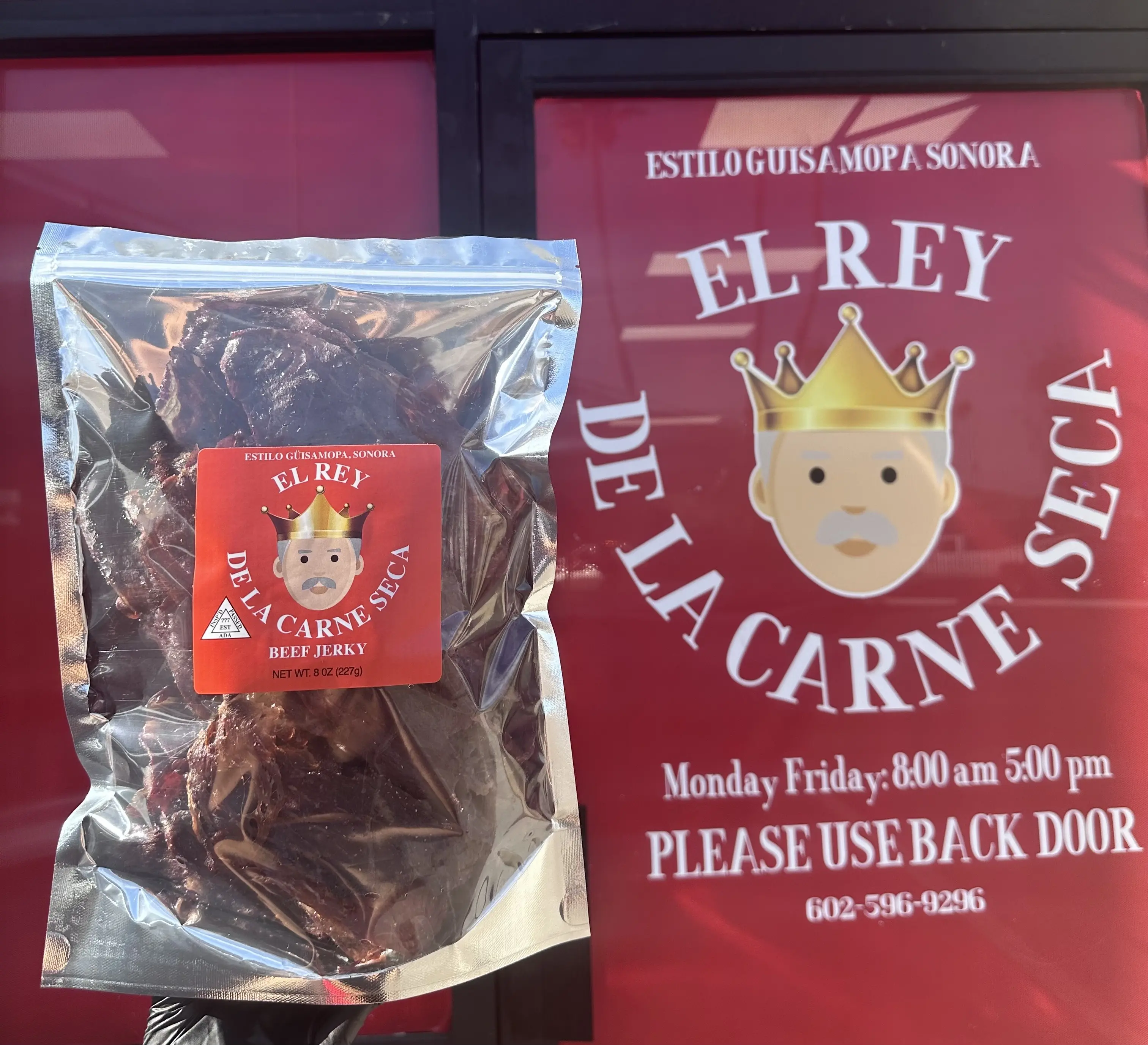 ORIGINAL BEEF JERKY 8oz - CARNE SECA Dried Snack Beef ORIGINAL BEEF JERKY 8oz - CARNE SECA Dried Snack Beef