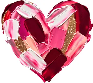 DTF Transfer – DR Paint Heart Multi Sizes