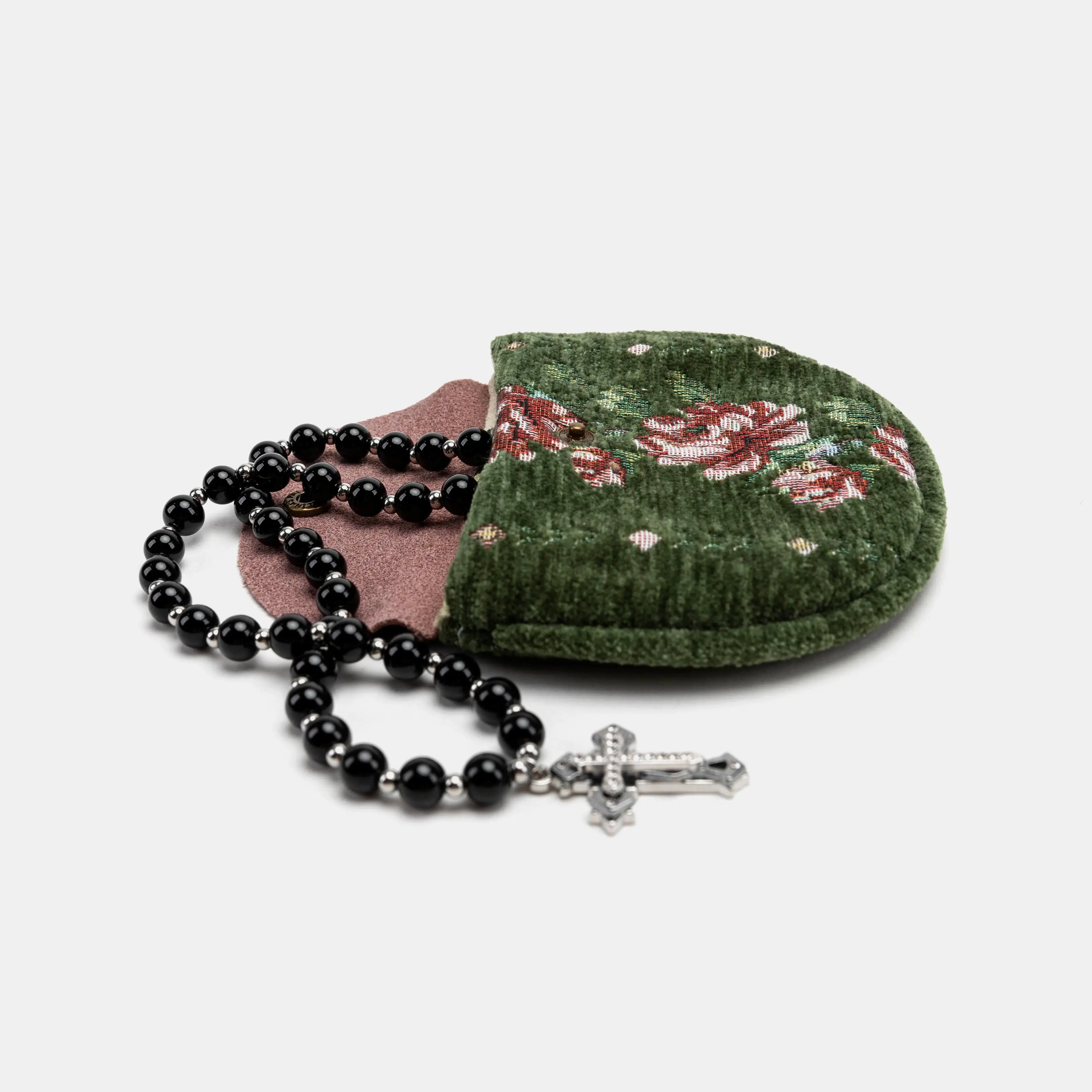 Bouquet Rose Arugula Green Series Rosary Bag