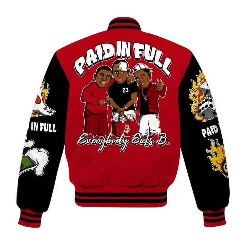 Varsity Jacket To Match Bred Velvet 11s, Baseball Varsity Jacket, Sporty Streetwear Look, Everyday Casual Jacket