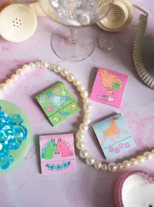 Cat Matchbook Lighter Accessory - Whimsical Illustrations by Claire Shadomy - Adorable Cat Artwork Inside & Matches - Perfect for Candles & Gifting