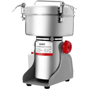 2500g Electric Grain Grinder Mill 4500W Commercial Spice Grinder 32000r/min High-speed Grain Spice Herb Dry Grinders Machine 304 Stainless Steel Powder Machine (2500g)