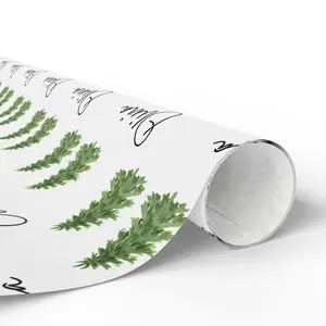 Personalized Christmas Tree Wrapping Paper, Customizable Holiday Gift Wrap, Festive Xmas Presents Decor, Family Name Design
