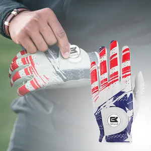 Cabretta Leather Golf Gloves for Men Value 1 Pack, Premium Stylish & Comfortable Left Hand Gloves with Ball Markers for Right-Handed Golfers, Enhanced Grip & Breathability