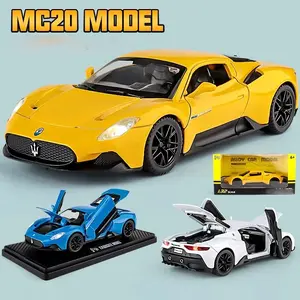 Maserati Mc20 1:32 Scale Alloy Car Model, Sound & Light Effects, Openable Parts, Multiple Colors Available, Collectible Display Piece