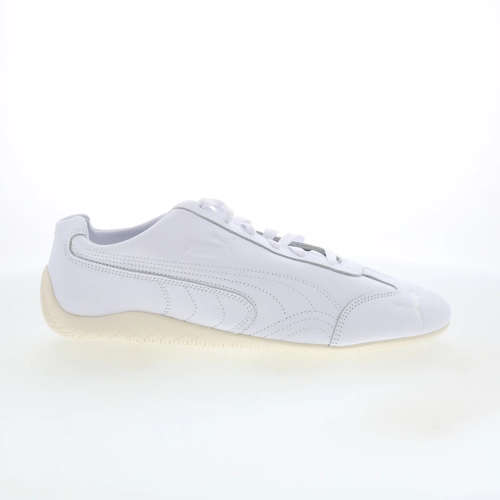 Puma Speedcat Decon 40769801 Mens White Leather Lifestyle Sneakers Shoes