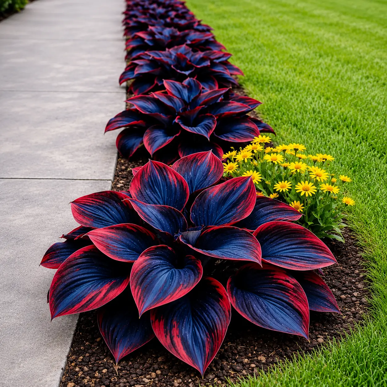 1000+ Red Blue Hosta Seeds, Rare Color Shade Garden Plant Seeds for Patio, Yard & Outdoor Decor