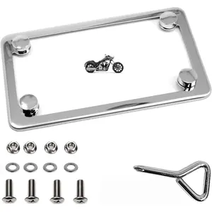 Motorcycle Stainless Steel License Plate Frame