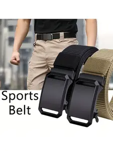 2026 New Men's Fashion Belt, Waist belt, one nylon belt for men, elastic and adjustable belt, simple design, unisex belt, stylish and versatile, suitable for outings, work, commuting, travel, camping and other occasions, birthday and holiday gift