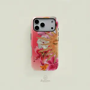 Sunflower Fruit Pattern Dual-Use Phone Case, Durable Shockproof Fashion Protection for iPhone 11 12 13 14 15 16 17 Pro Max, Samsung Galaxy S25 S24 S23 Ultra