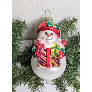 Vintage 1998 BK Snowman Christmas Ornament