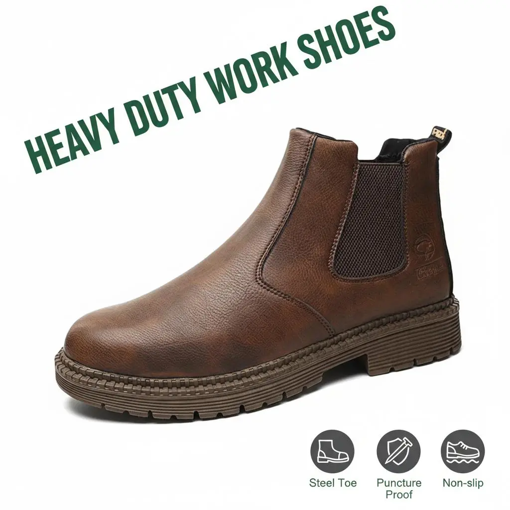 Women's Slip-On Safety Clogs - Chic, Round Toe, Waterproof, Puncture-Proof, Anti-Slip, Breathable, Water Resistant, All Seasons Synthetic Work Footwear for Kitchen, Outdoor Use