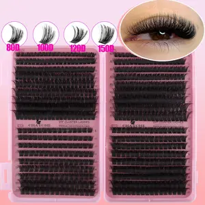 Individual False Eyelashes, 1 Box Natural Look Eyelash Extensions, Self Grafting Curl Eyelashes, Eye Makeup Enhancement False Eyelashes for Women & Girls, High Quality Eyelashes, DIY Eyelash Extensions