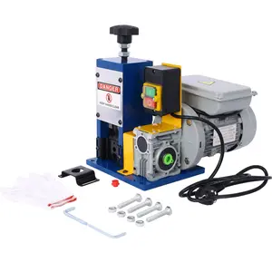 Hardware Automatic Wire Stripping Machine for 0.06"-1" Copper Wires, Motorized Wire Stripper Tool for 7/0-15 AWG Scrap Electrical Wire Recycling, Electrical Tool for DIY Cable Copper Wire Stripping