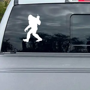 Sasquatch Middle Finger Decal