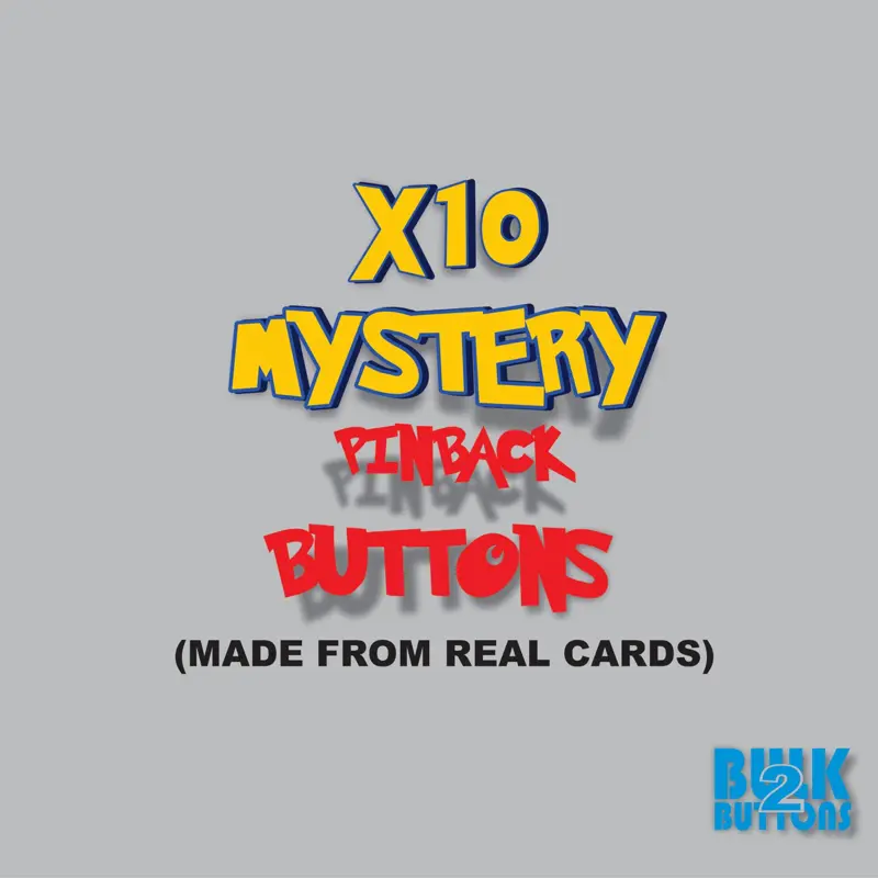 Mystery Pokémon Pinback Button - Made from Real Cards, Unique Designs