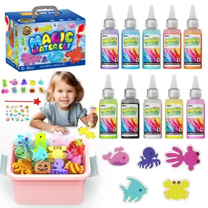 Magic Water Elf Toy Kit - Squishy Maker with 10 Gels and 24 Molds,Art and Crafts for Kids Ages 4-8-12,Toys for Kids Boys and Girls 4 5 6 7 8 9 10 11 12,DIY Toy Gift