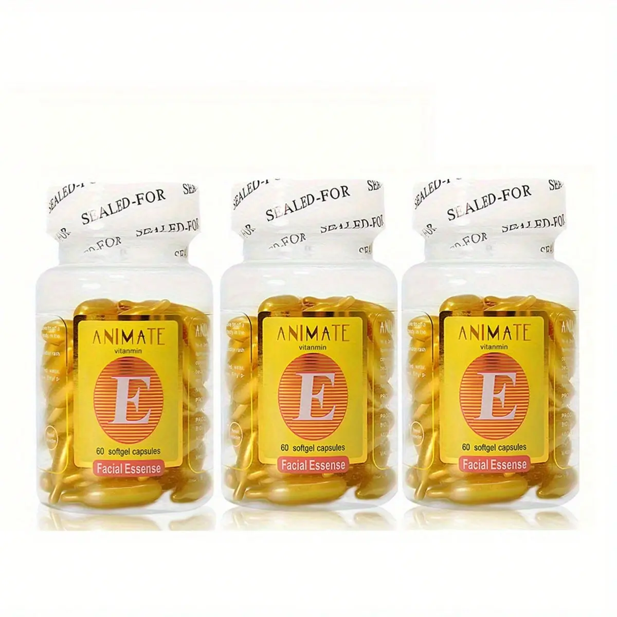 Vitamin C Serum Capsules, Brightening Facial Essence with Orange Extract, Hydrating Moisturizing Skin Care Serum for Daily Face Care