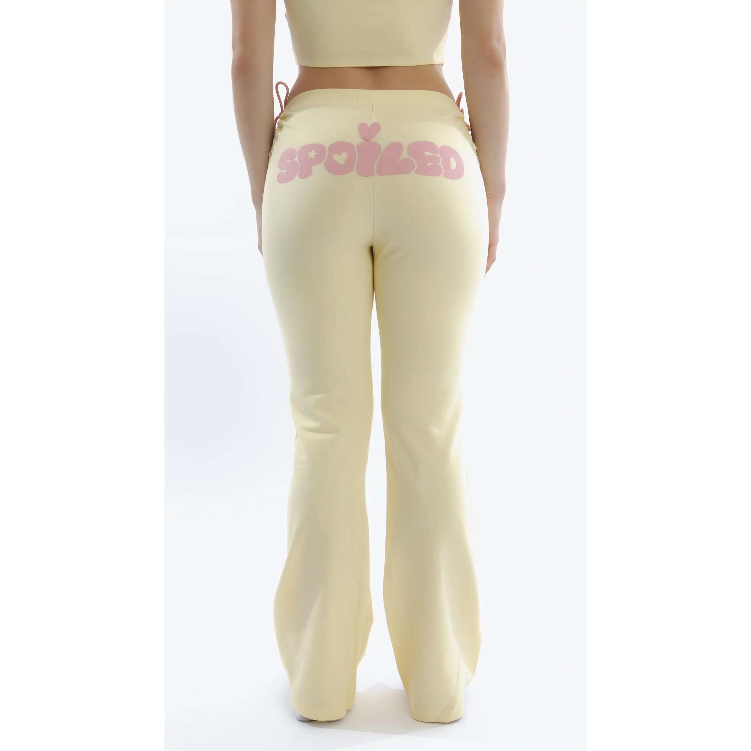Spoiled flared pants yellow & pink