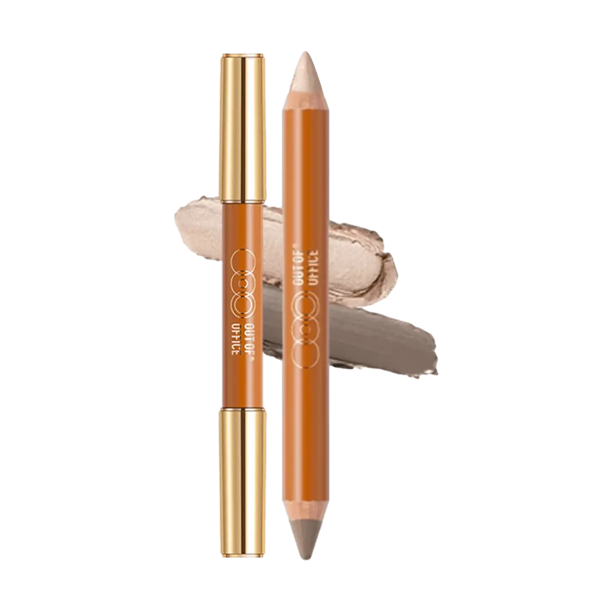 OUT OF OFFICE Dual-Ended Contour Stick - Highlight & Conceal, Champagne Gold + Cement Gray, Radiant Glow for All Skin Tones #03 OUT OF OFFICE Dual-Ended Contour Stick - Highlight & Conceal, Champagne Gold + Cement Gray, Radiant Glow for All Skin Tones #03