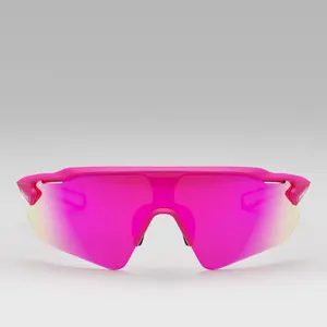 Interchangeable Sport Sunglass - Top Down Pink sporty sunglasses