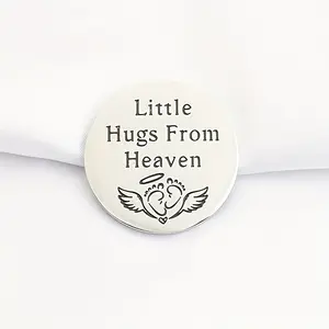 Commemorative Hug Token Thank You Gift, Small Hug From Heaven Keepsake, No Electricity Required, Non-Feather Design, Perfect for Special Moments, Mom Gifts Set