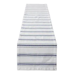 Design Imports Zig Dobby Stripe Table Runner - 14" x 72"
