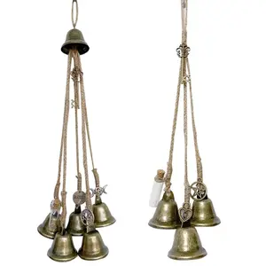Adjustable wall-mounted wind chime door decoration, trendy teardrop-shaped door handle wind chime, rust-proof metal outdoor courtyard decorative wind chime, creative home gift porch decoration, suitable for multiple indoor and outdoor scenarios.