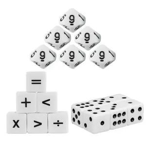 18-Piece Math Teaching Polyhedral Dice Set, Ideal for Educational Activities & Games, Enhances Learning Engagement, Perfect for Classroom Use