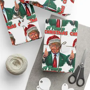 Wrapping Paper, Trump 2024 Christmas Gift Wrap, Make Christmas Great Again, Holiday Season Decoration, Political Gift Wrap, Election Theme