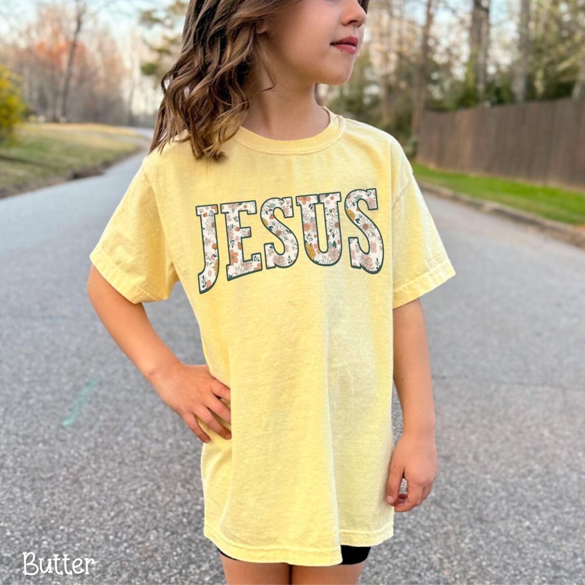 Boho Flower Girls Christian Toddler Shirt Kids Jesus Tee Youth Religious T Shirt Children Worship Tshirt ,Bible Verse Clothing