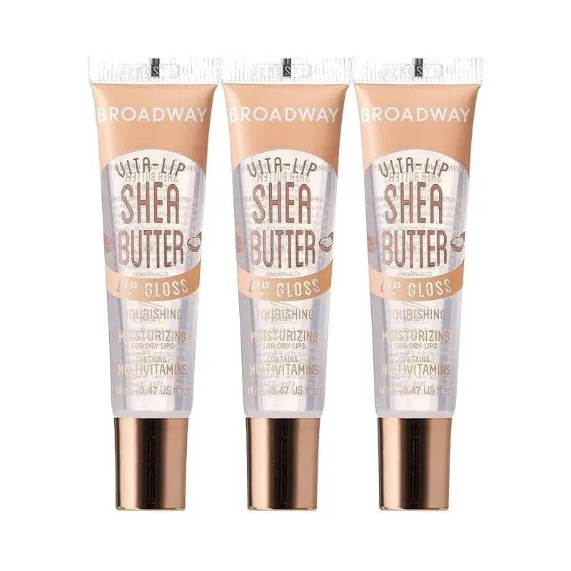 Broadway Vita-Lip Clear Lip Gloss  3  pack Shea Butter 14 ml/0.47 oz - Skin Care Product with Shea Butter Ingredient