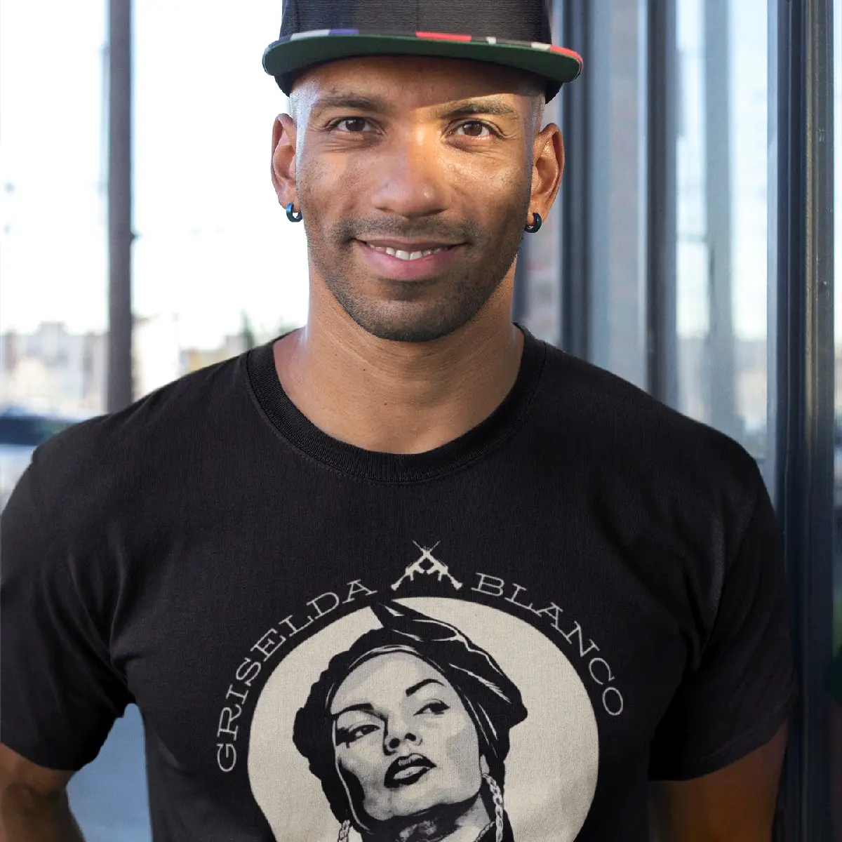 Griselda Blanco "La Madrina" Queen of Narco Portrait T-Shirt - Inspired by Netflix Show, Trendy Urban Wear, Perfect Gift for Series Lovers. Fashion Menswear Top