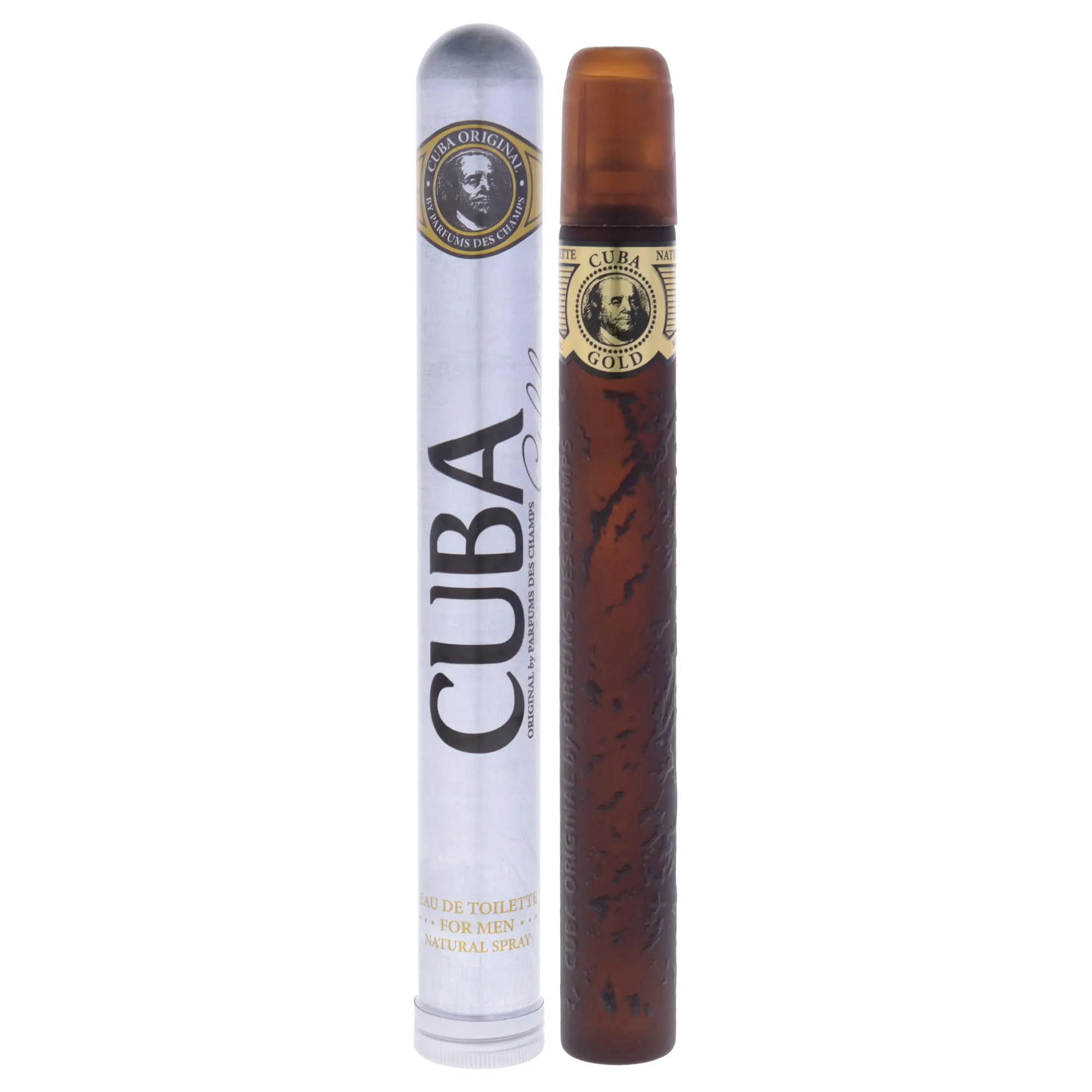 Cuba Gold Eau de Toilette Spray - Natural, Unique, Distinctive Fragrance for Men by Cuba, 1.17oz (1-1.9 fl oz) Tube