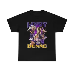 Livvy Dunne Shirt Gymnast Vintage 90s Inspired Rap Tee Shirt Cotton Menswear