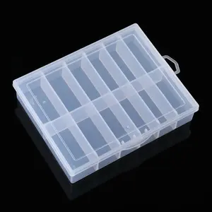 Empty Nail Tip Box Organizer 12Grits - Compact Storage Solution for Nail Tips and Accessories