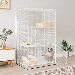 Multi-Layer Pet House for Cats & Rabbits, Indoor Space-Saving Design, Ideal for Cat Litter Boxes & Dog Nests, Durable Animal Shelter, Litter Box Enclosure