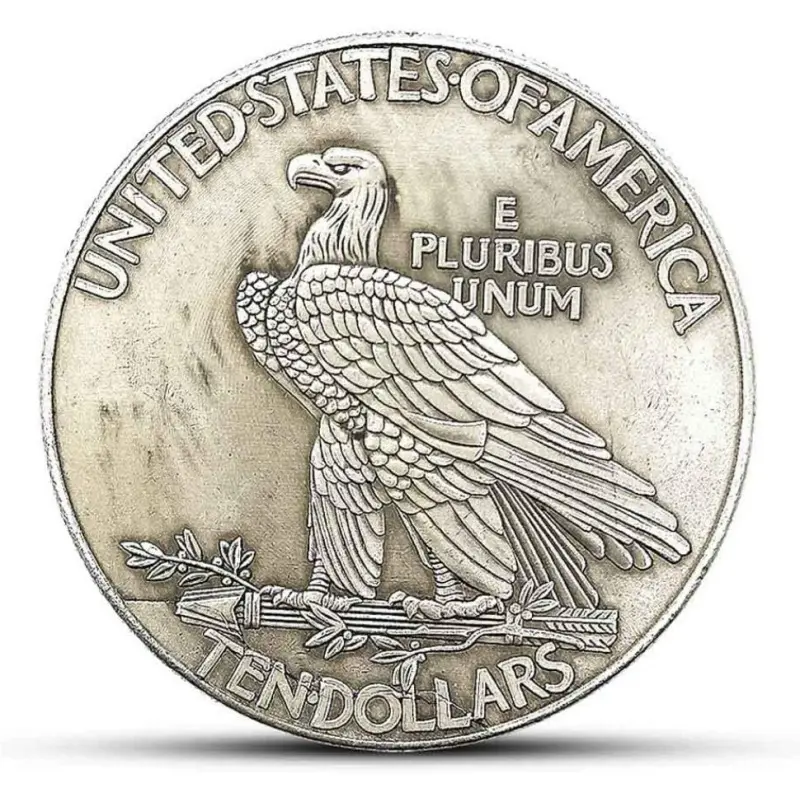 Morgan Head Indian Commemorative Coin Uncirculated Great American Replica Decoration Collectible for Home Office Decor