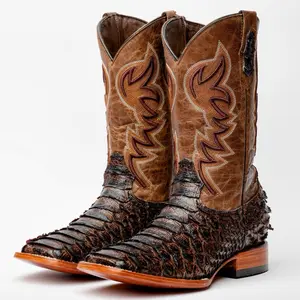 Brown Jumbo Boots - Square Toe